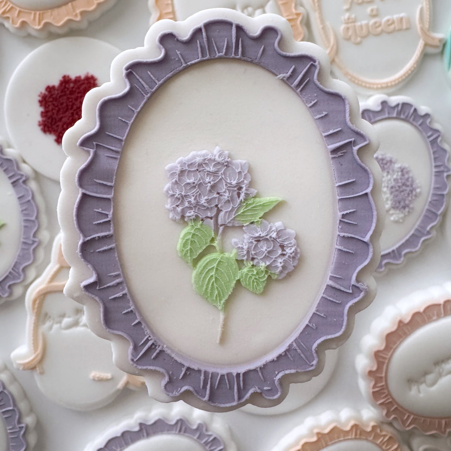 Mini Hydrangeas Cookie Stamp & Cutter