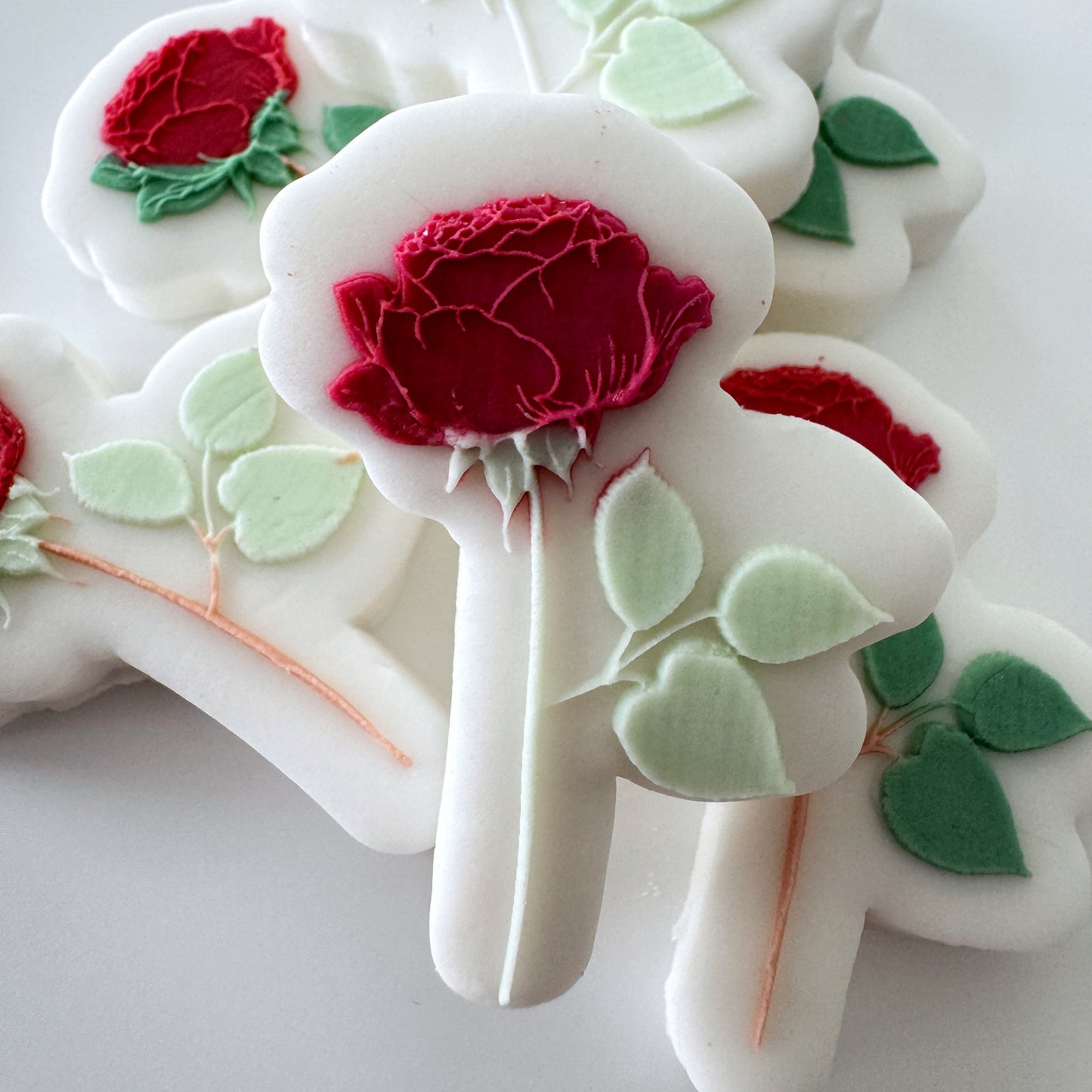 Mini Rose Cookie Stamp & Cutter