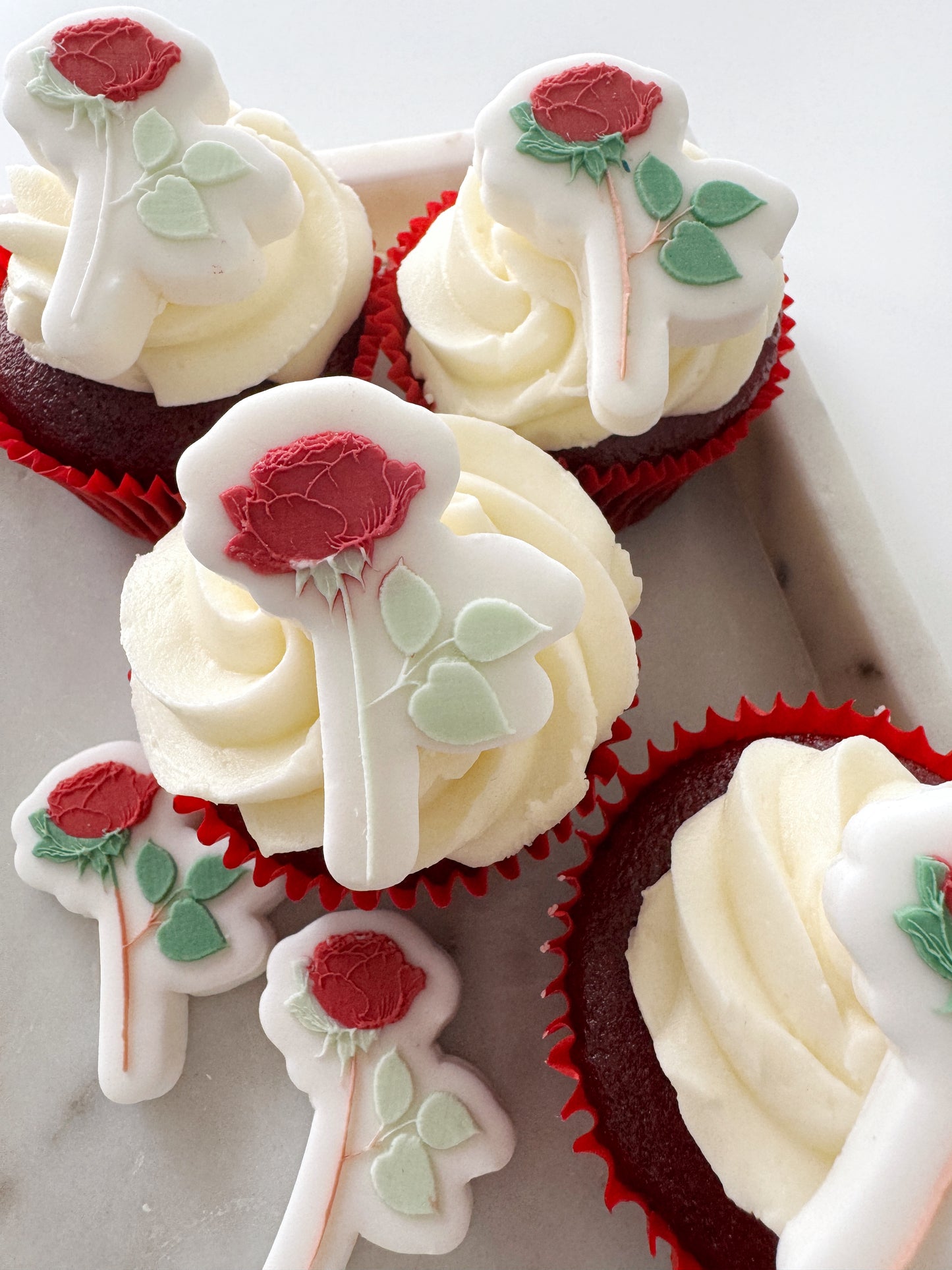 Mini Rose Cookie Stamp & Cutter