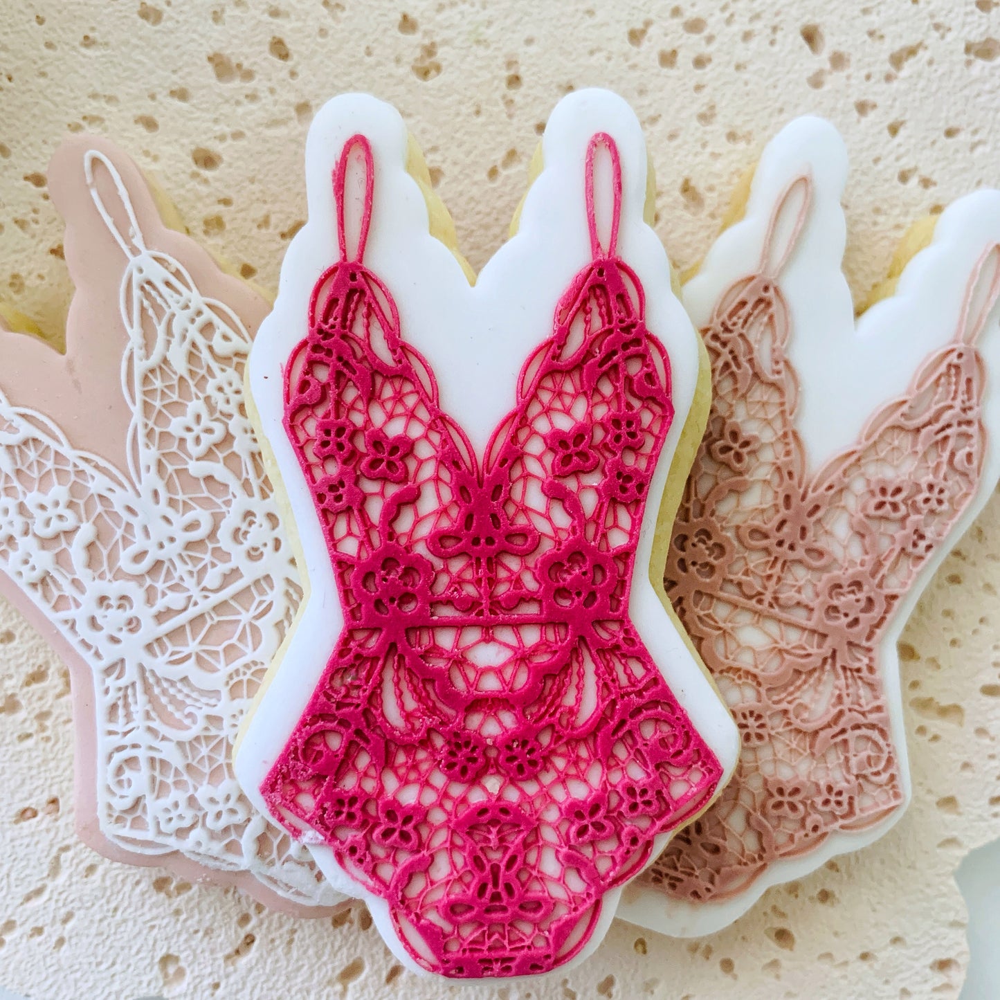 Lace Lingerie Cookie Stamp & Cutter