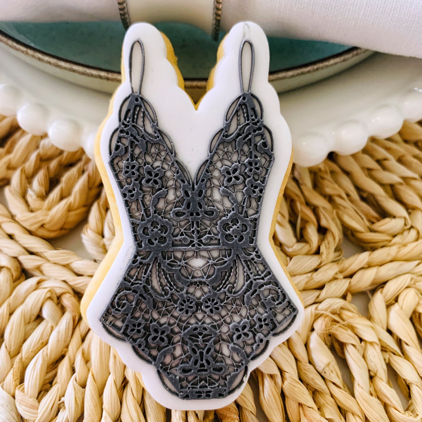 Lace Lingerie Cookie Stamp & Cutter