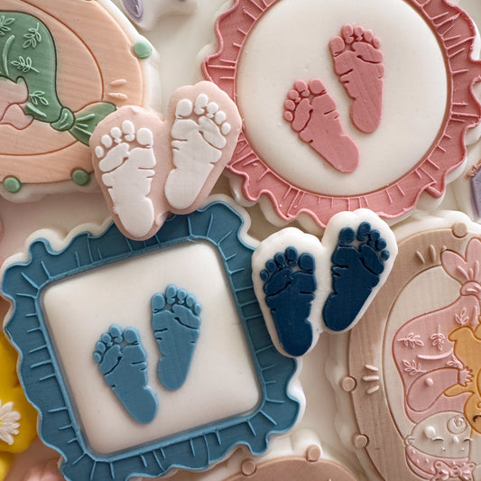 Mini Baby feet Cookie Stamp & Cutte