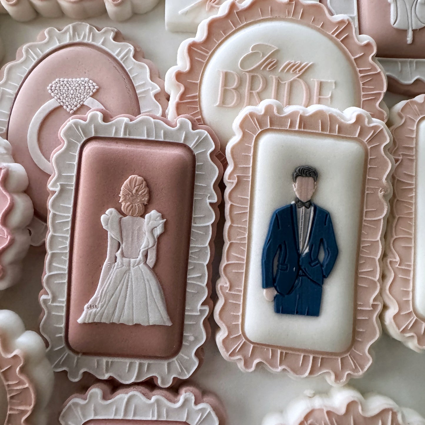 Bridal Mini Plate Cookie Stamps & Cutters