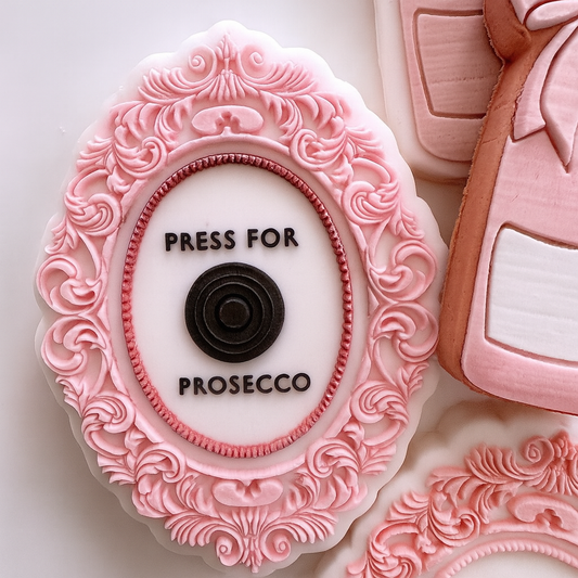 Press for Prosecco Cookie Stamp & Cutter