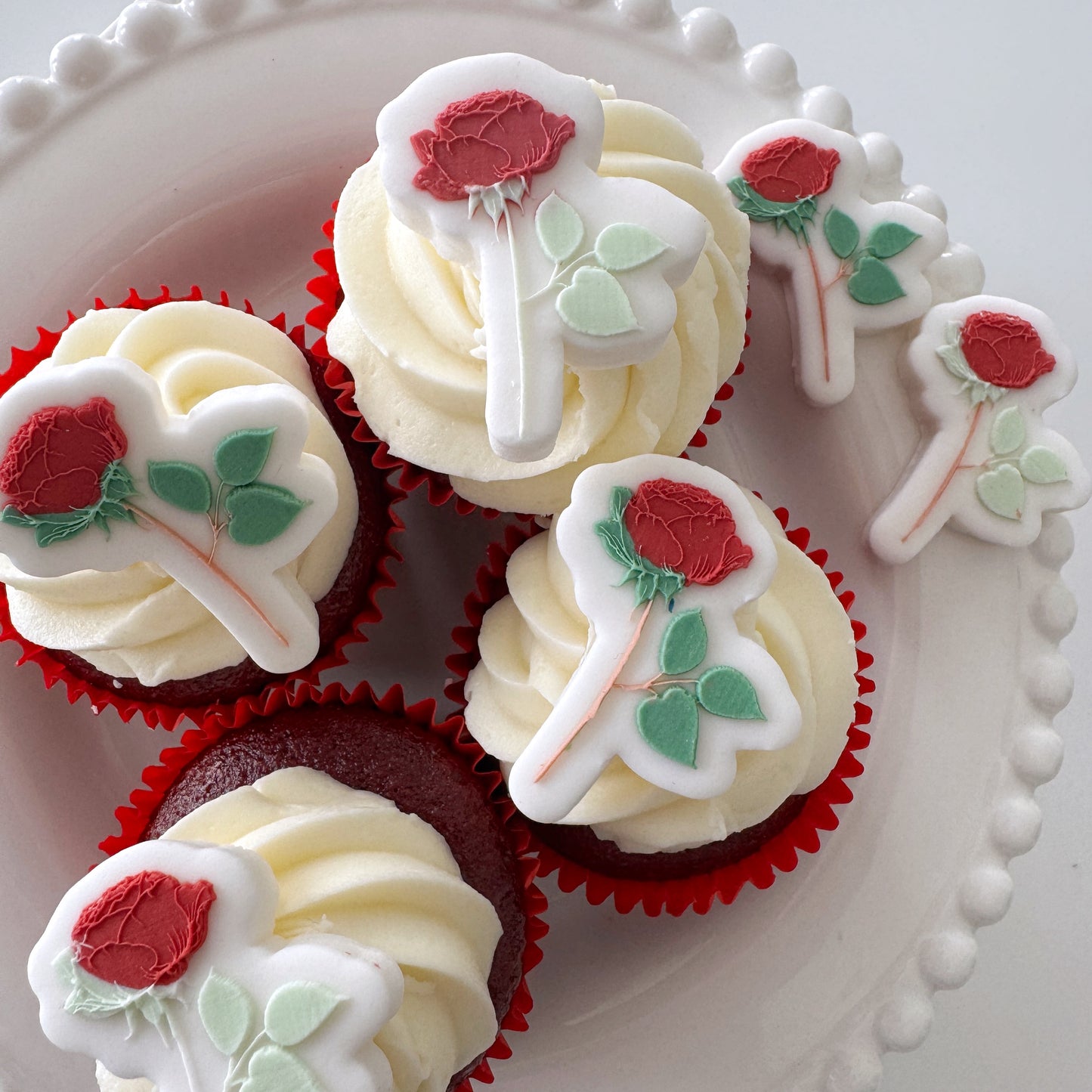 Mini Rose Cookie Stamp & Cutter