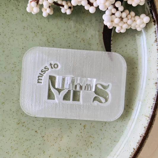 Miss to Mrs Impression Stamp