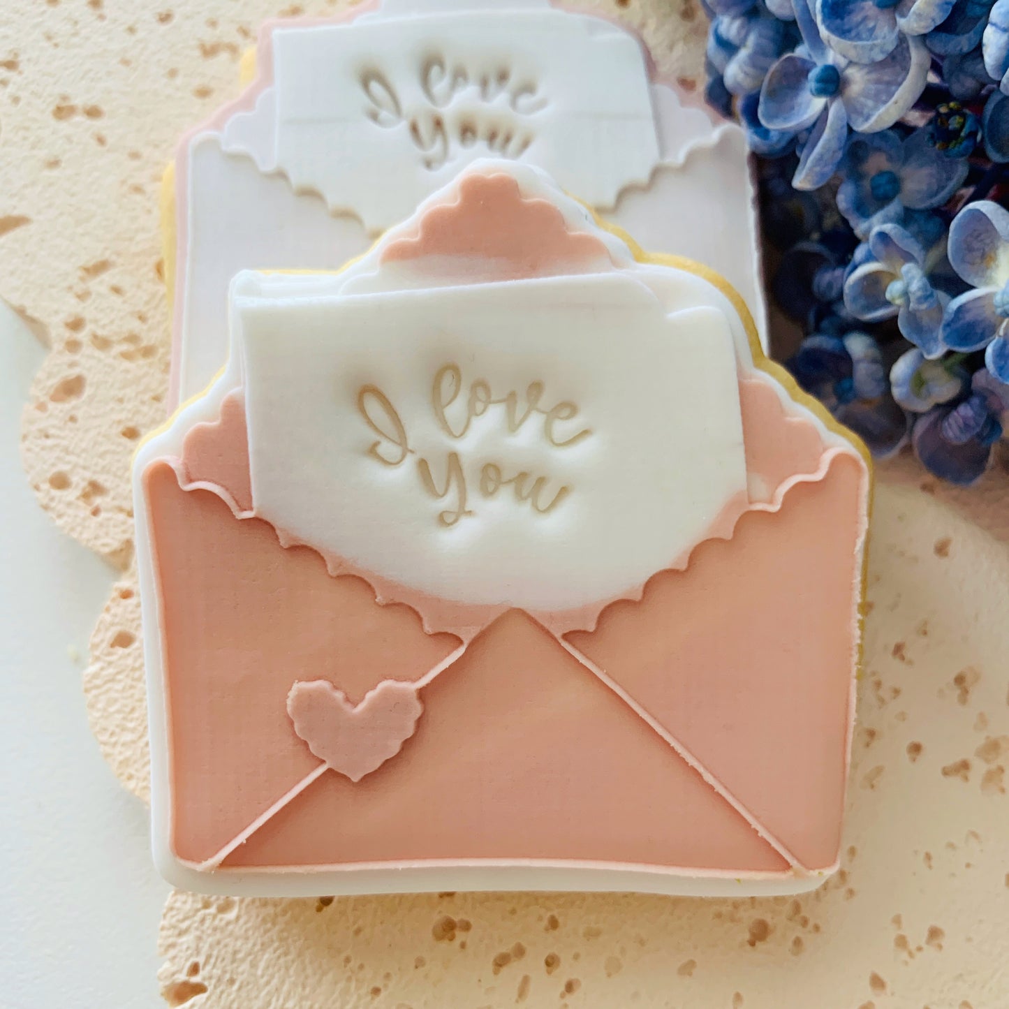 Wavy Envelope Cookie Stamp & Cutter