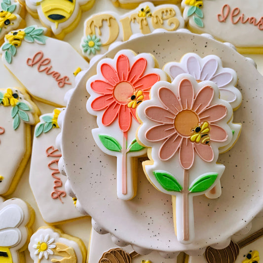 Flower & Bee Stamp & Cutter