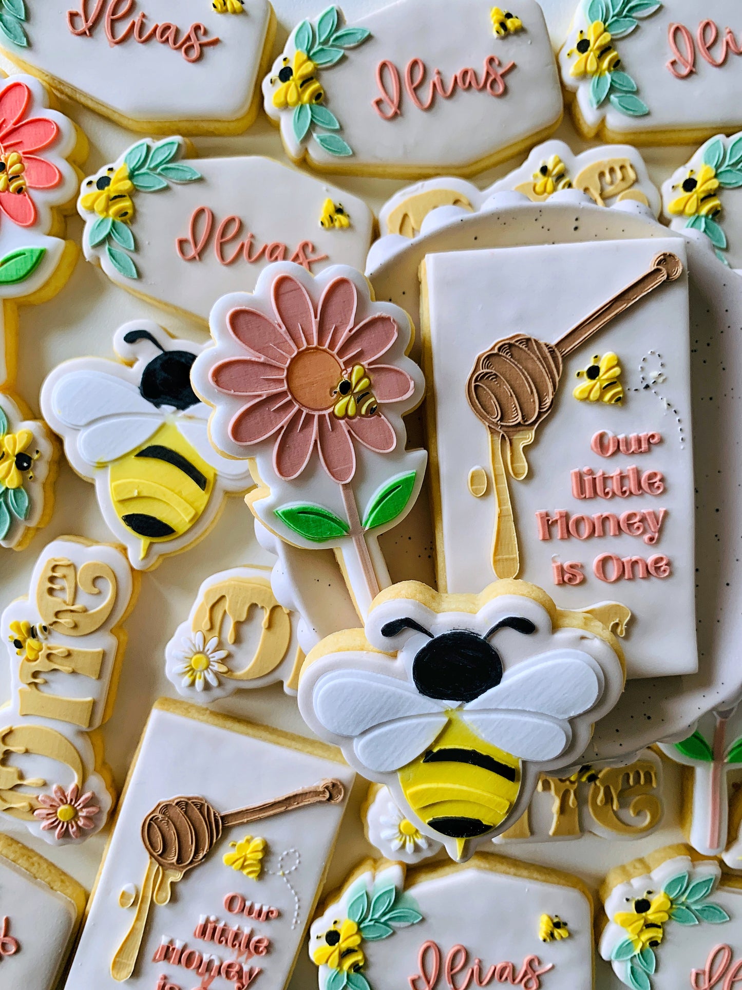 Our Little Honey Is One Stamp