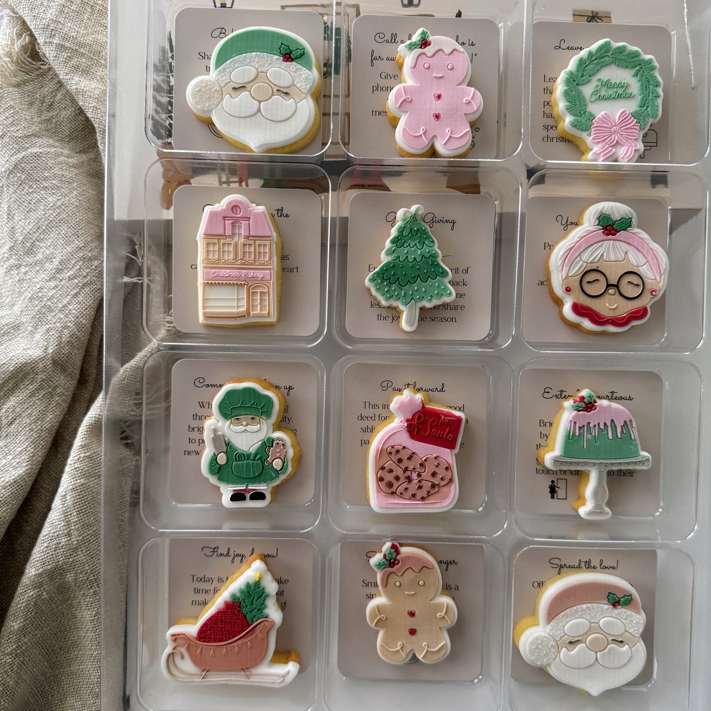 5cm Mini Baking Santa Cookie Stamp & Cutter
