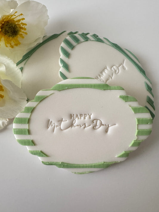 Stripe Frame Cookie Stamp & Cutter