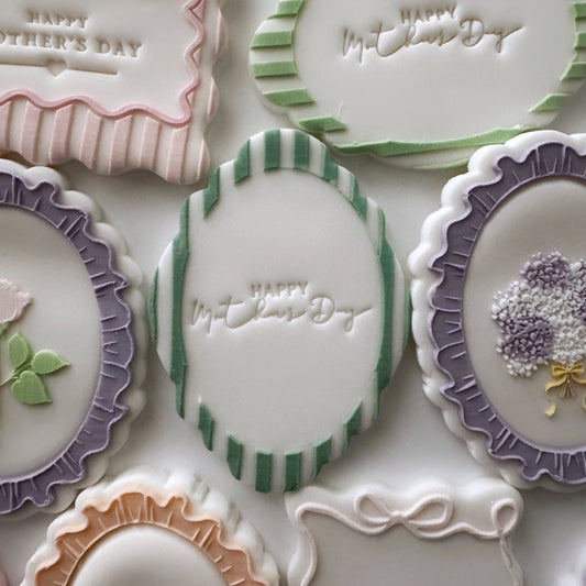 Stripe Frame Cookie Stamp & Cutter