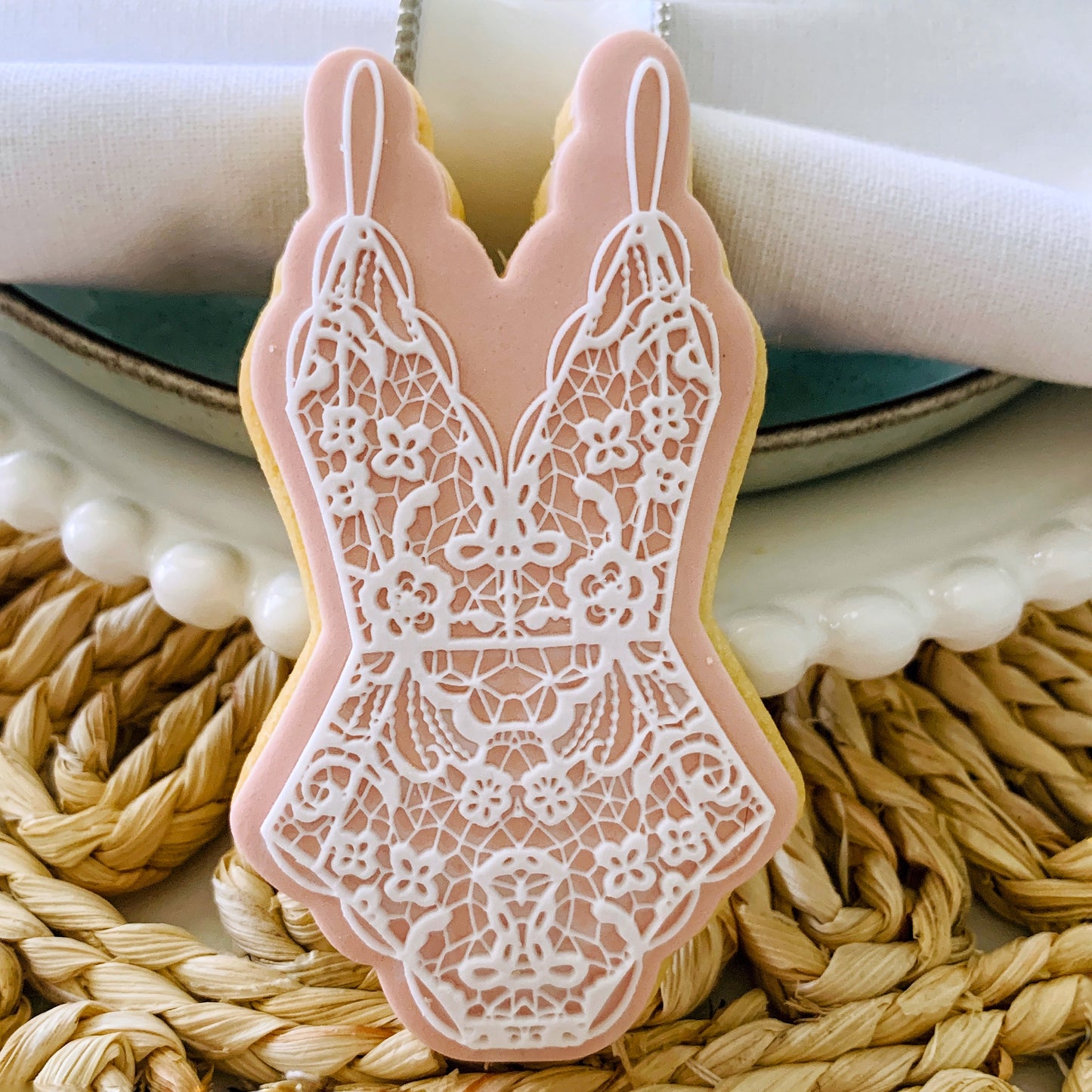 Lace Lingerie Cookie Stamp & Cutter