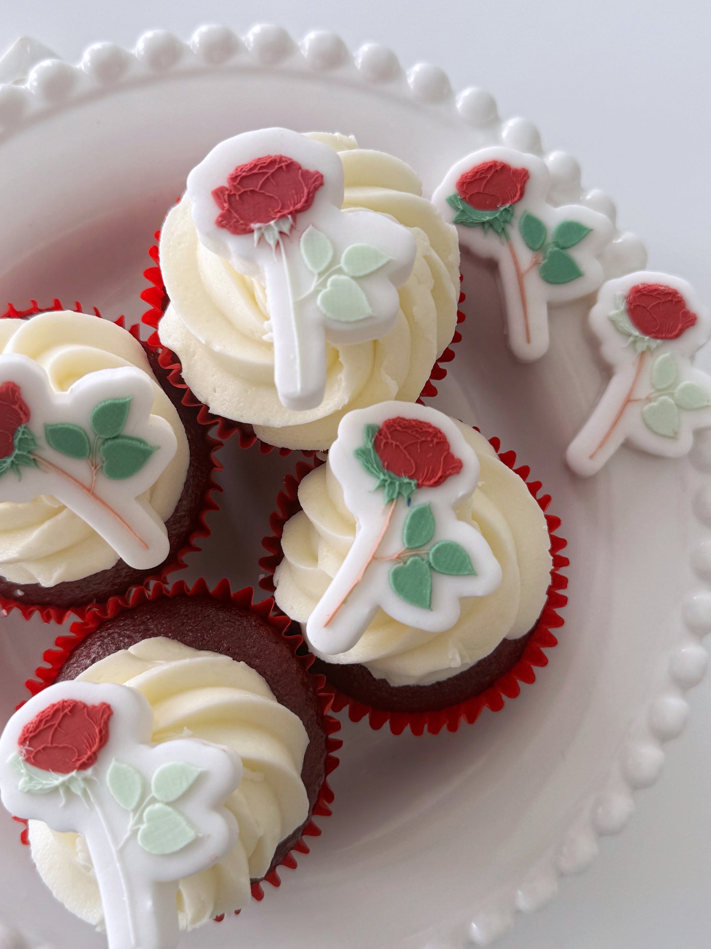 Mini Rose Cookie Stamp & Cutter