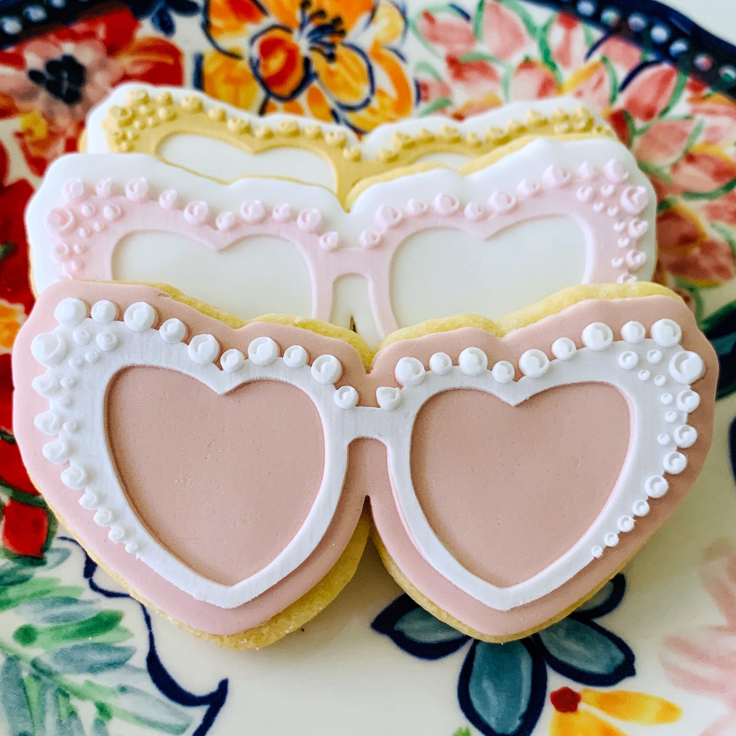 Glam Love Heart Sunglasses Cookie Stamp & Cutter