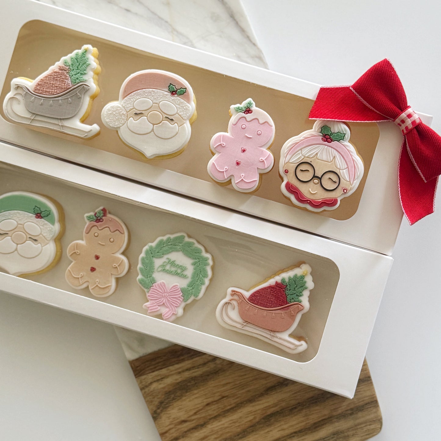 5cm Mini Mrs Claus Cookie Stamp & Cutter