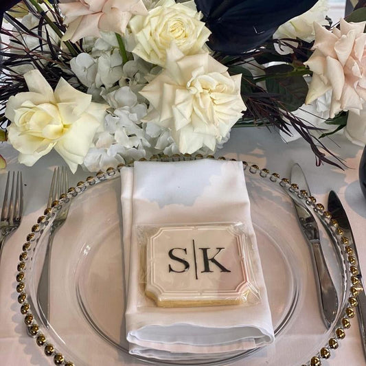 Personalised Initials with Border Cookie Stamp & Cutter