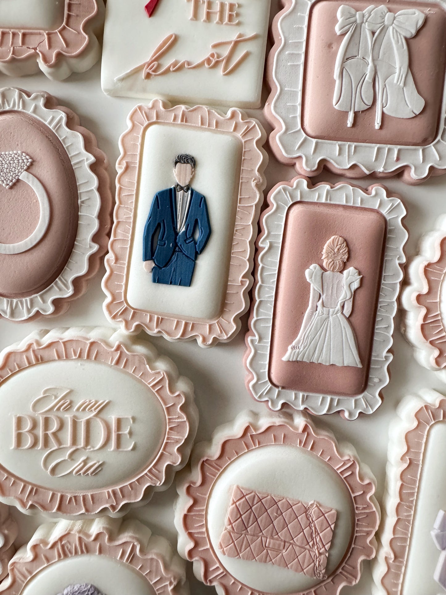 Bridal Mini Plate Cookie Stamps & Cutters