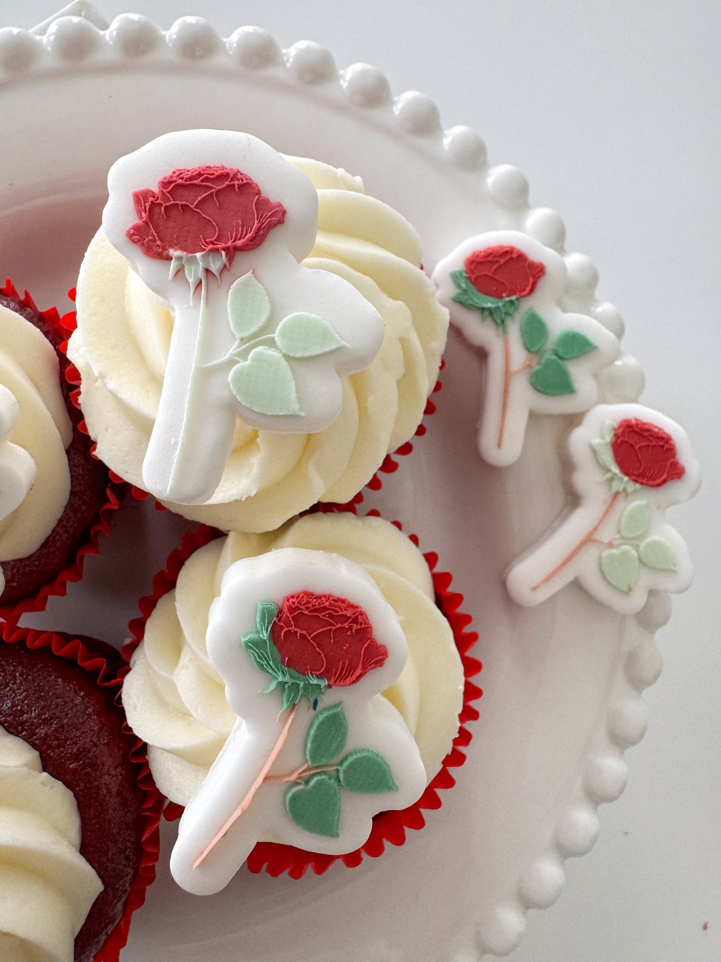 Mini Rose Cookie Stamp & Cutter