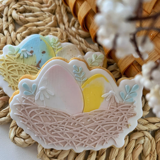 Easter Nest Cookie Stamp and Cutter