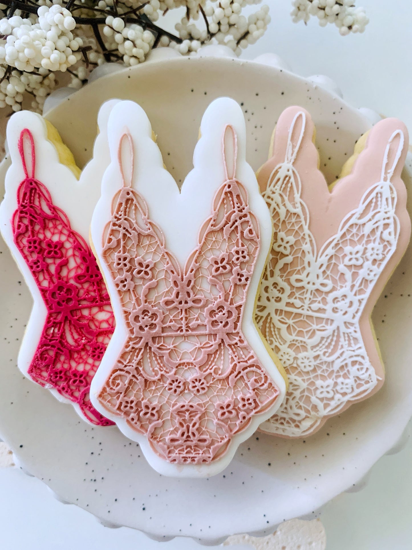 Lace Lingerie Cookie Stamp & Cutter