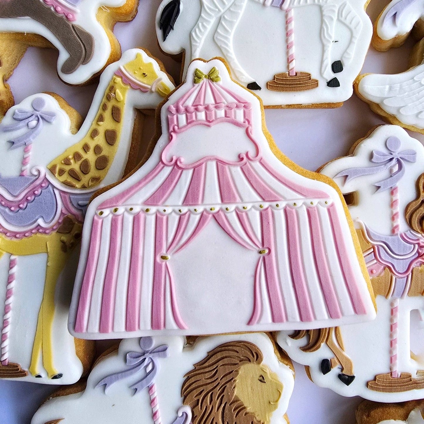 Carousel Tent Cookie Stamp & Cutter