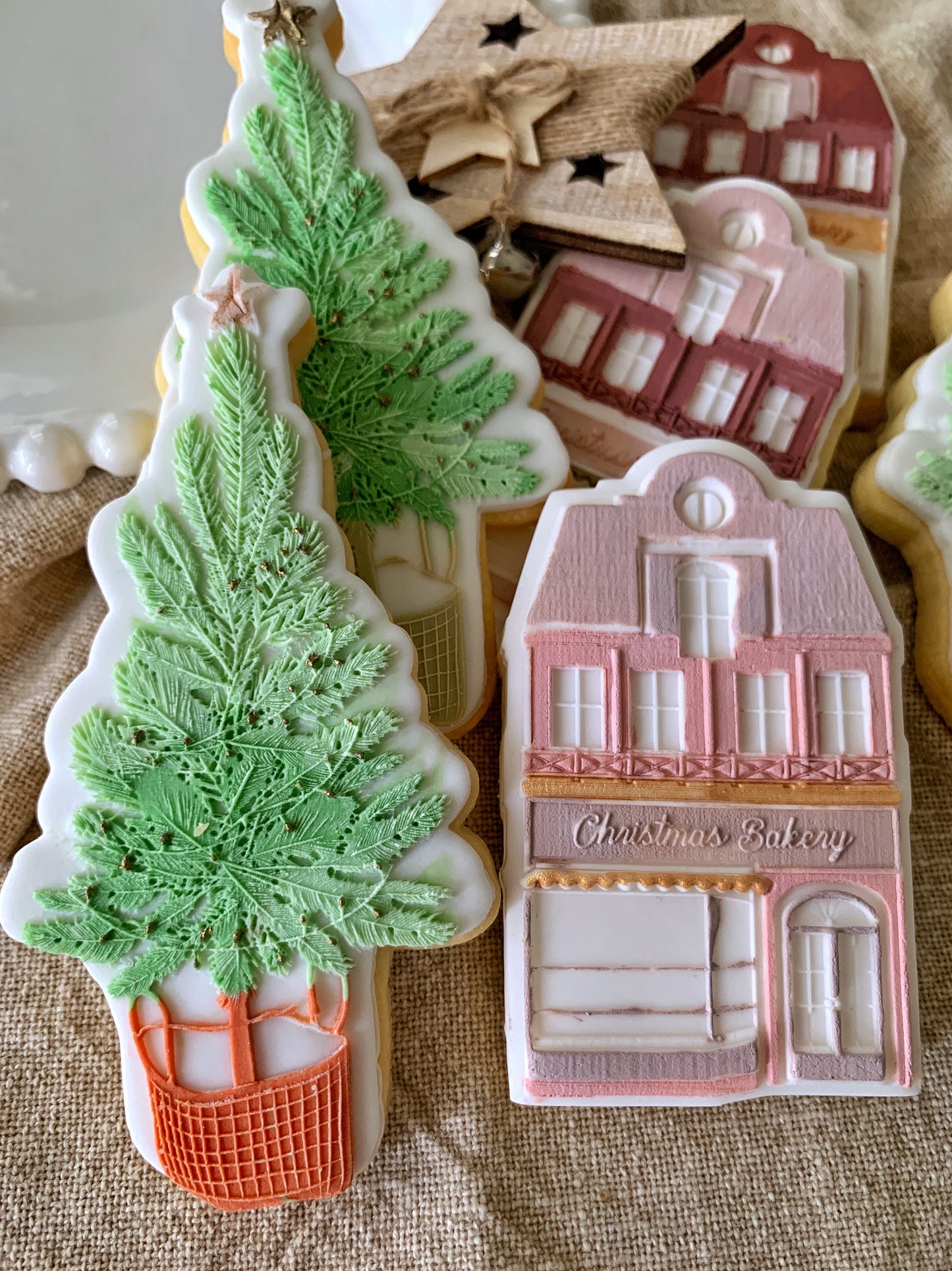 Standard Christmas Bakery Cookie Stamp & Cutter