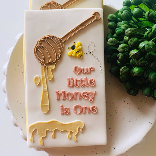 Our Little Honey Is One Stamp