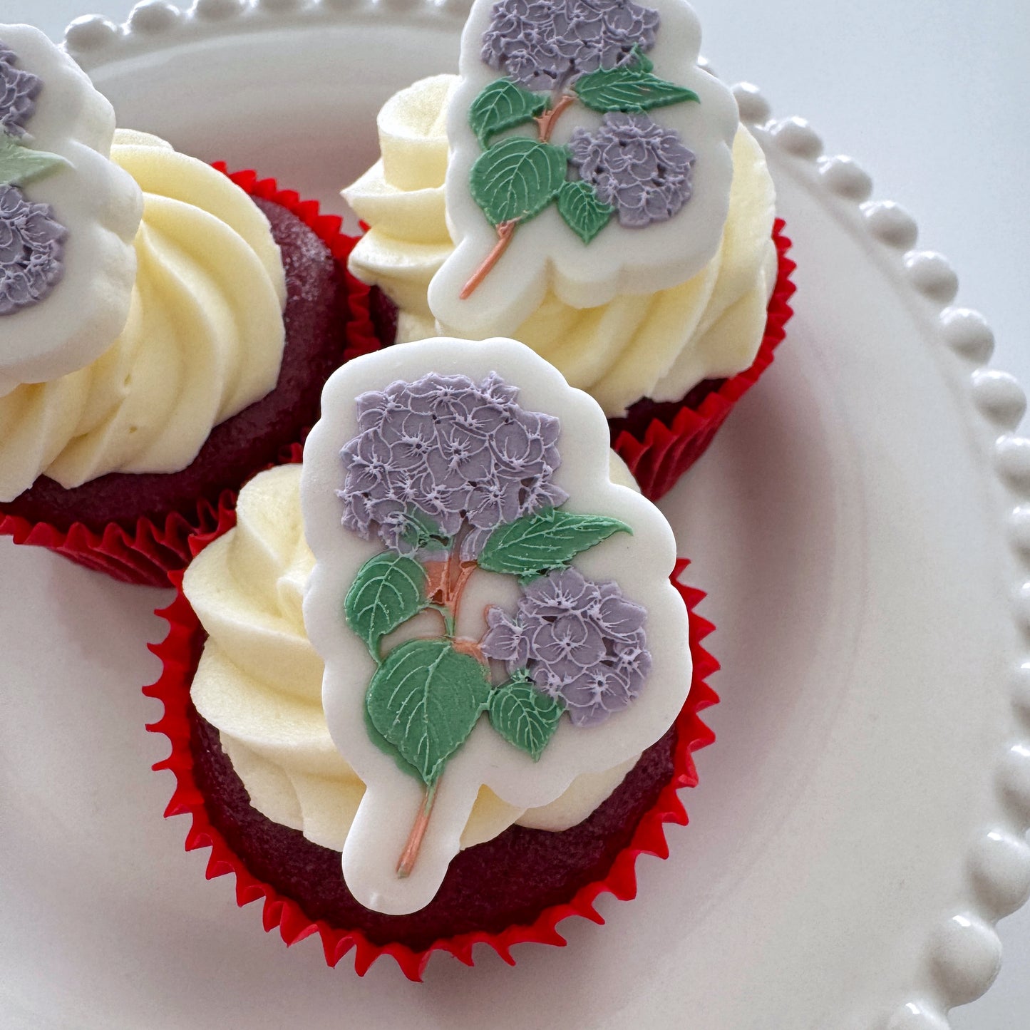 Mini Hydrangeas Cookie Stamp & Cutter