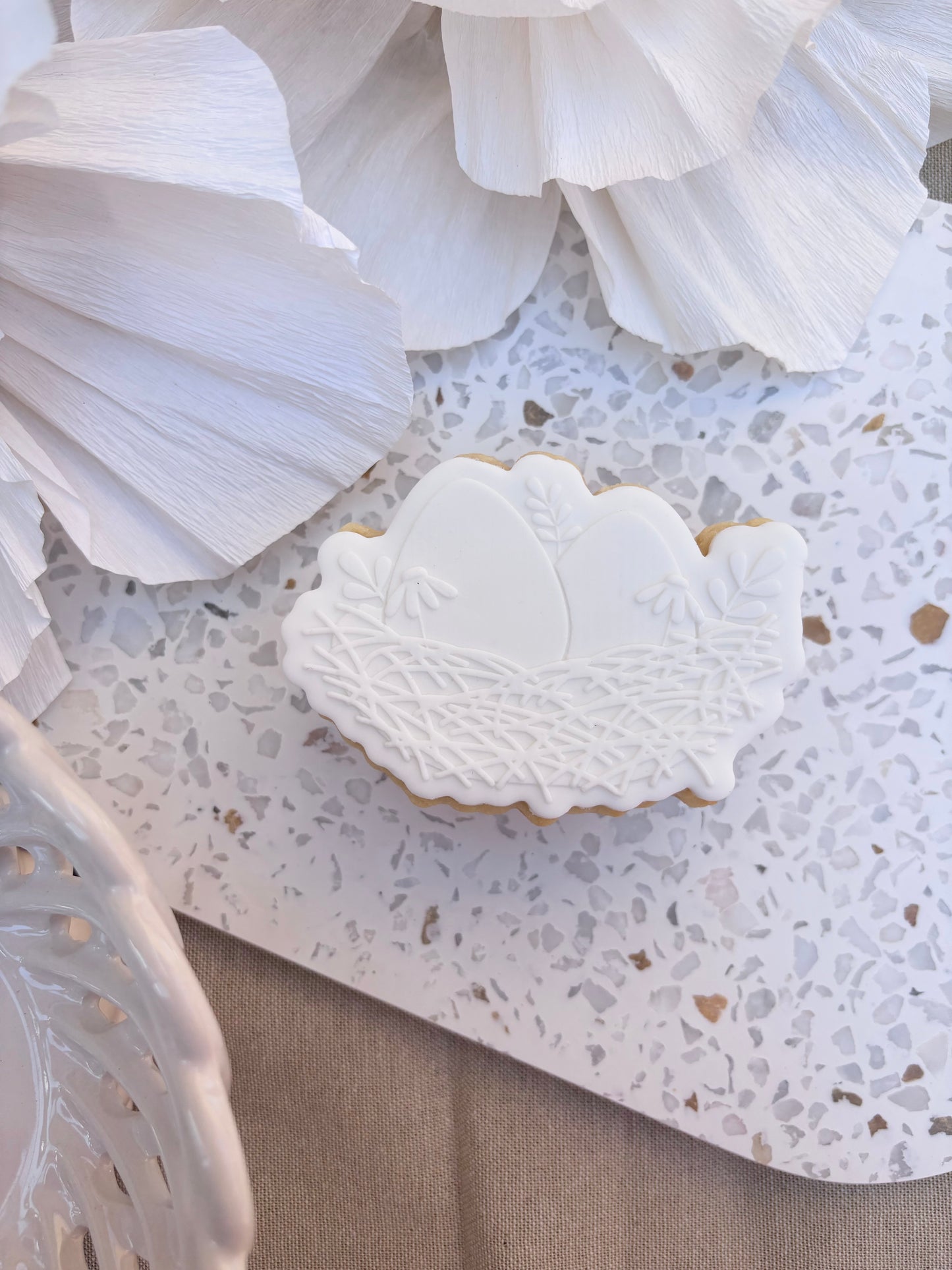 Easter Nest Cookie Stamp and Cutter