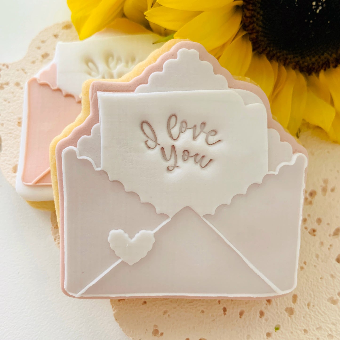 Wavy Envelope Cookie Stamp & Cutter
