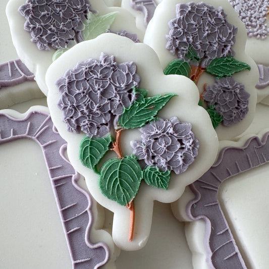 Mini Hydrangeas Cookie Stamp & Cutter