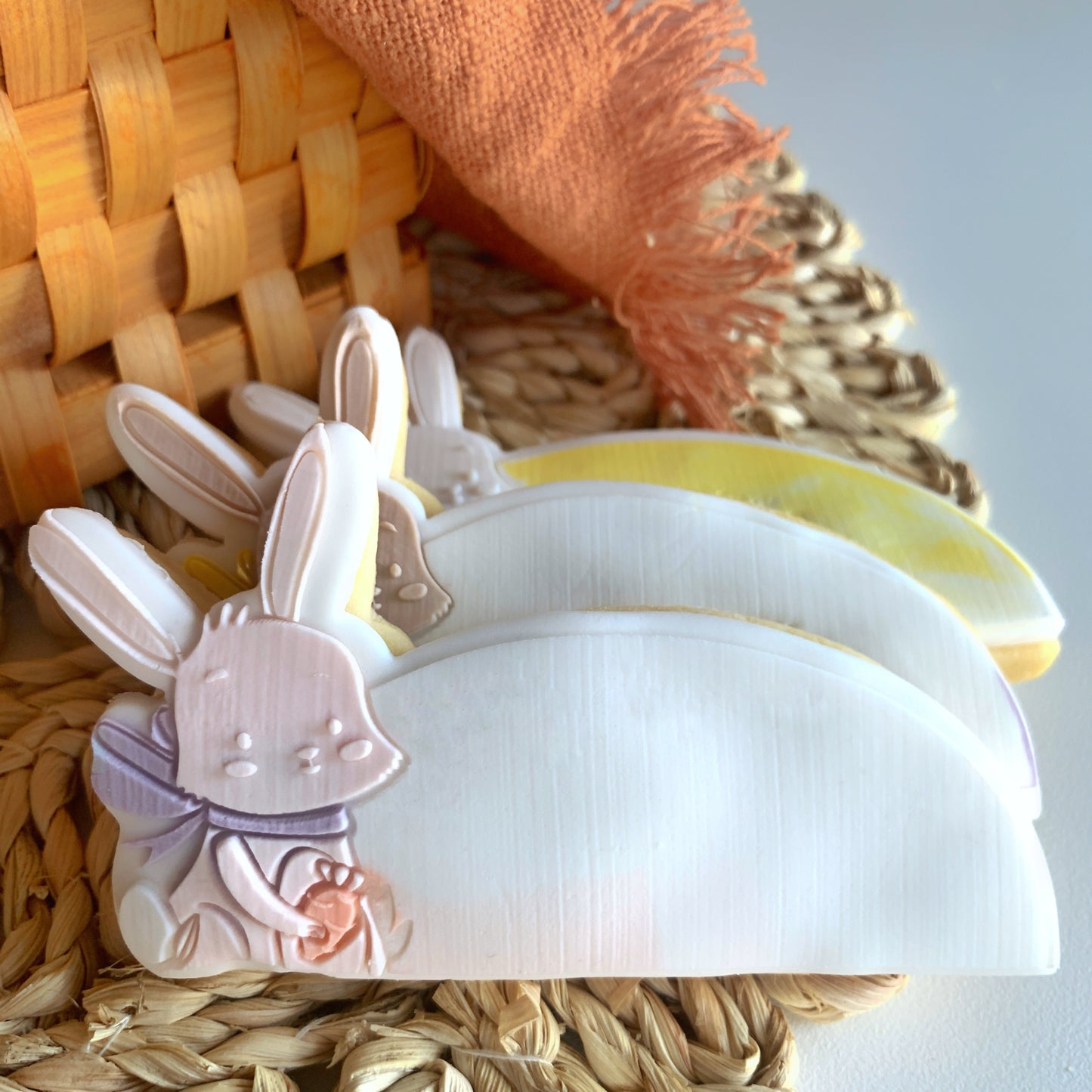 Bunny Name Half Arch Cookie Stamp and Cutter