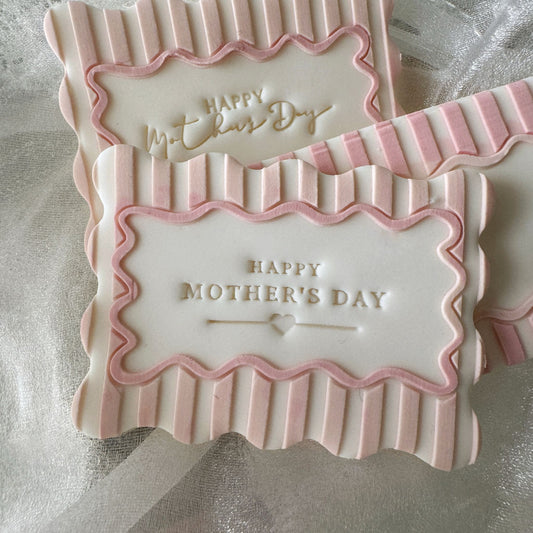 Wavy Stripe Frame Cookie Stamp & Cutter