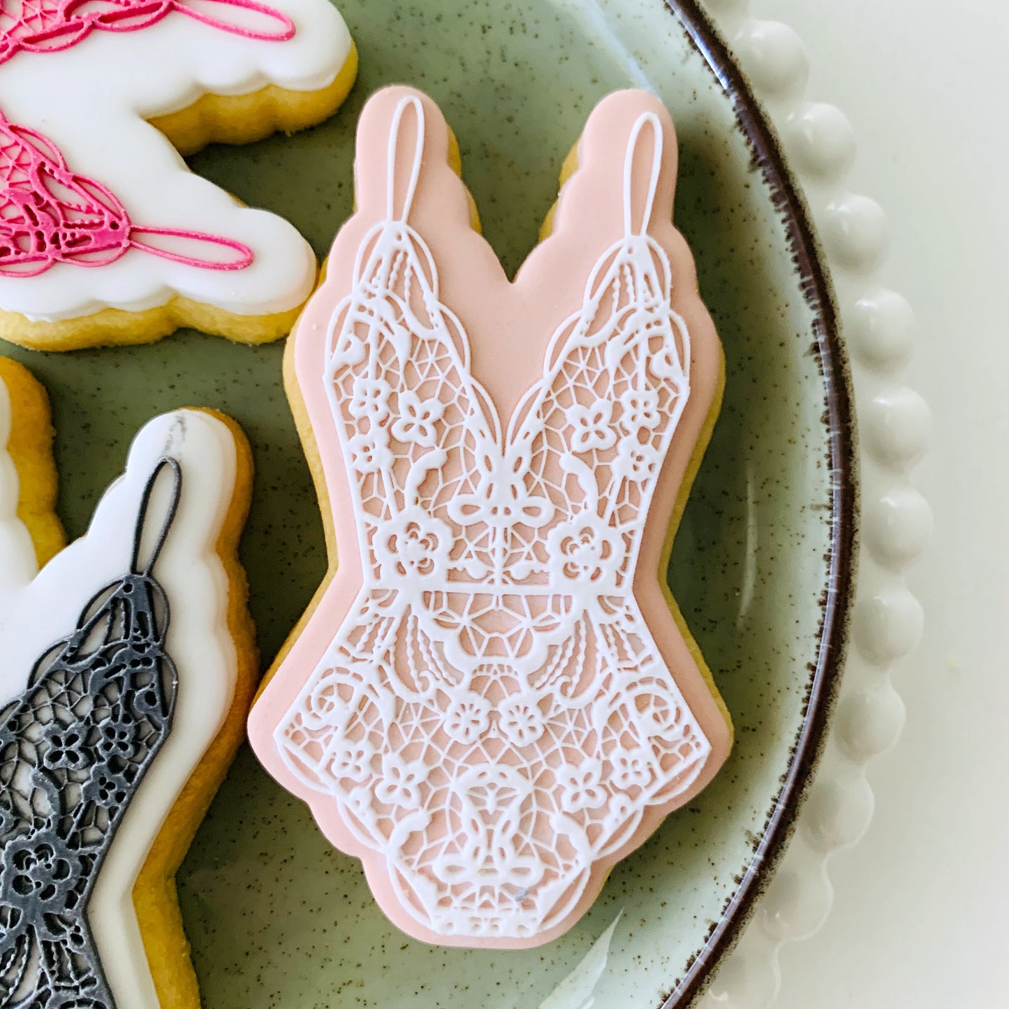 Lace Lingerie Cookie Stamp & Cutter