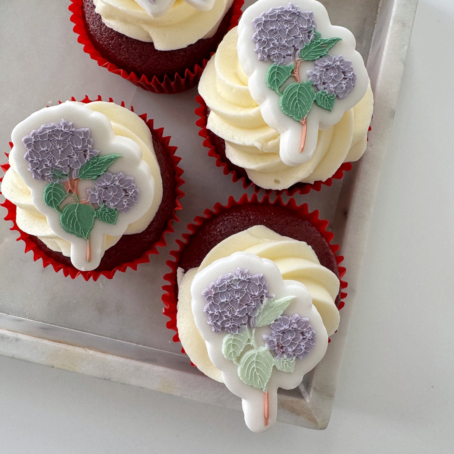Mini Hydrangeas Cookie Stamp & Cutter