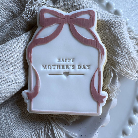 Elegant Bow Arch Cookie Stamp & Cutter