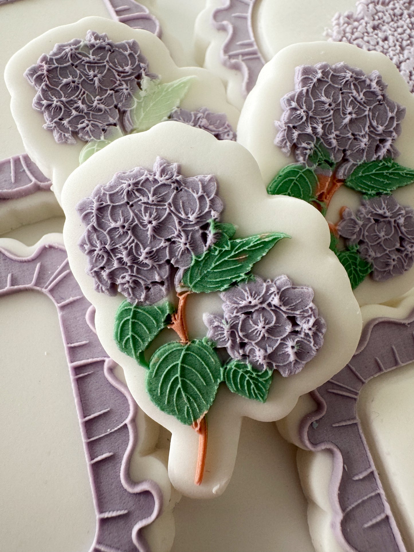 Mini Hydrangeas Cookie Stamp & Cutter