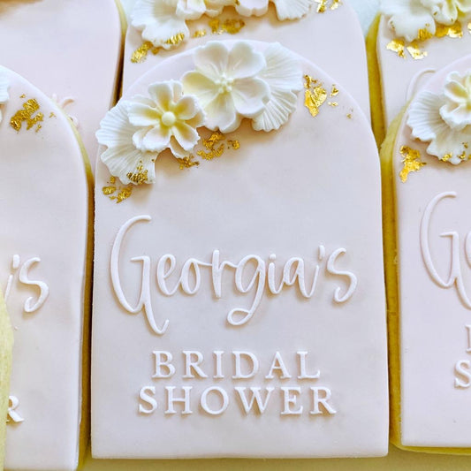 Personalised Bridal Shower Cookie Stamp