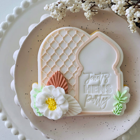 Moroccan Arch Cookie Stamp & Cutter