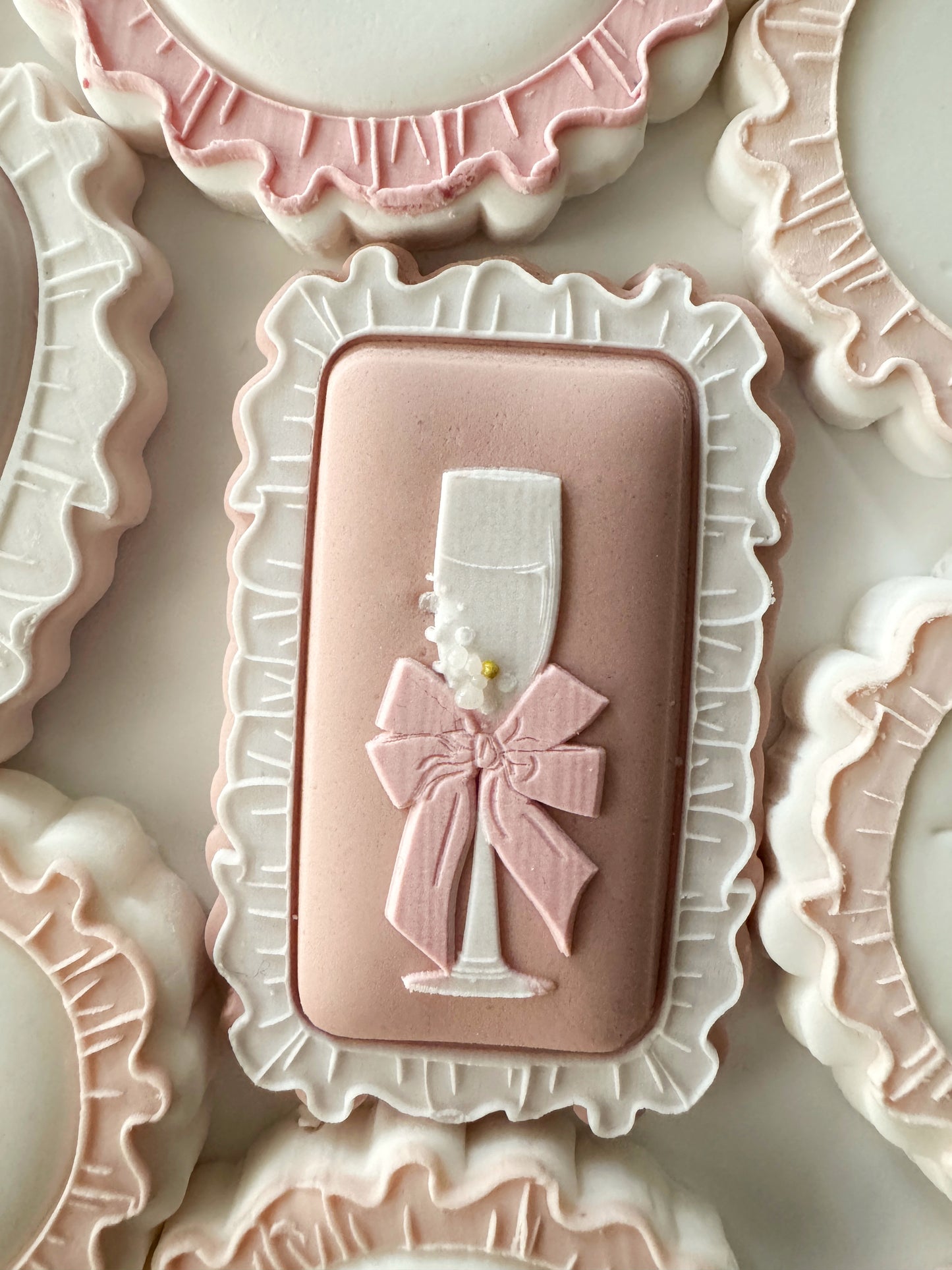 Bridal Mini Plate Cookie Stamps & Cutters