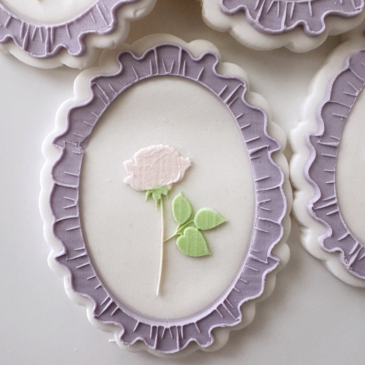 Mini Rose Cookie Stamp & Cutter