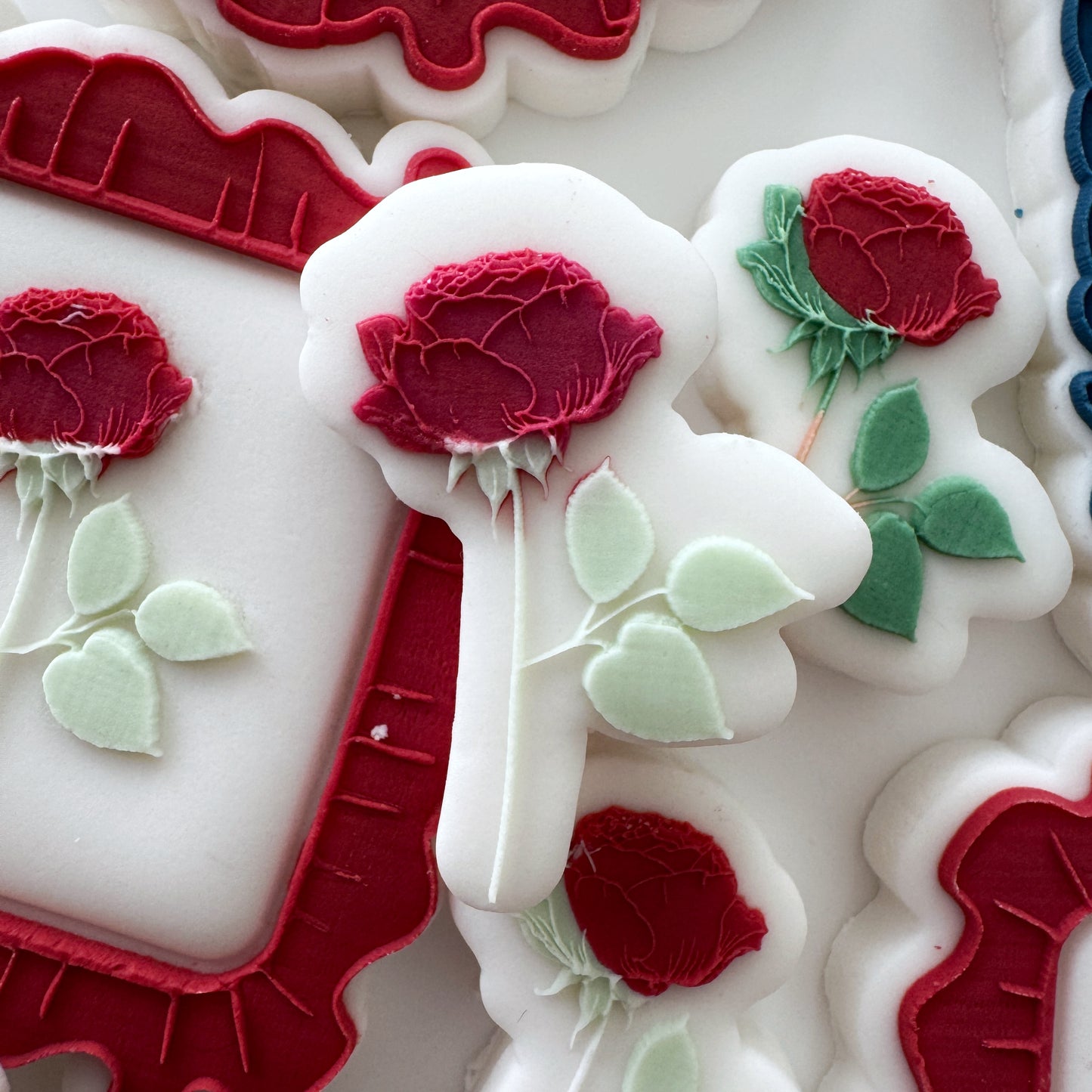 Mini Rose Cookie Stamp & Cutter