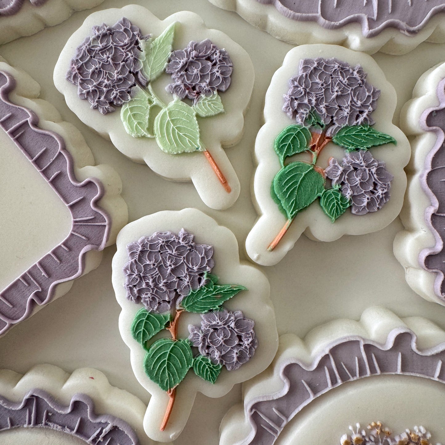 Mini Hydrangeas Cookie Stamp & Cutter