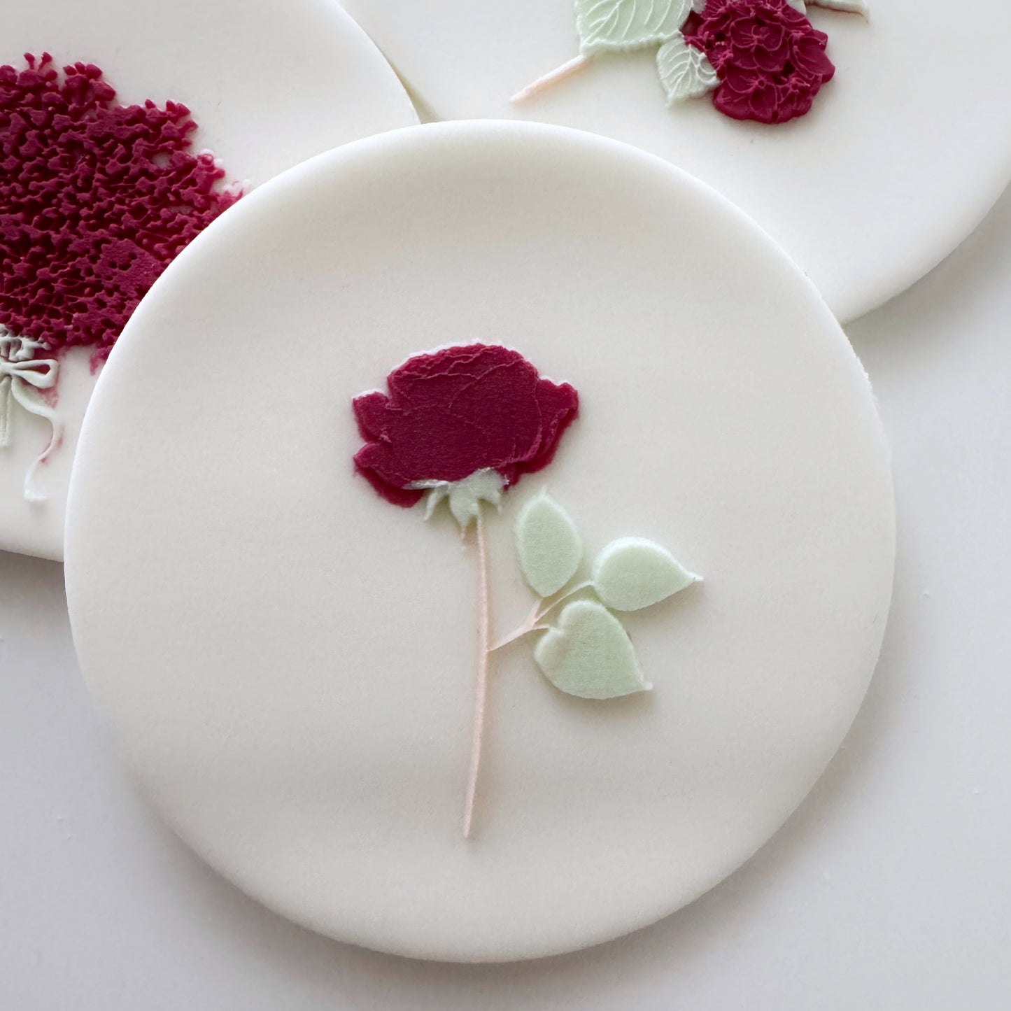 Mini Rose Cookie Stamp & Cutter