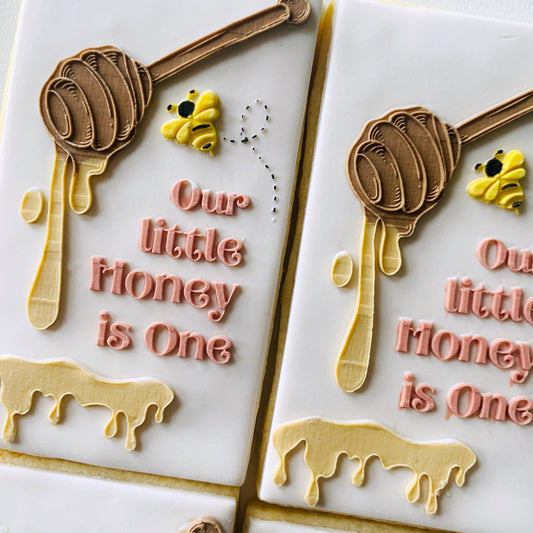 Our Little Honey Is One Stamp