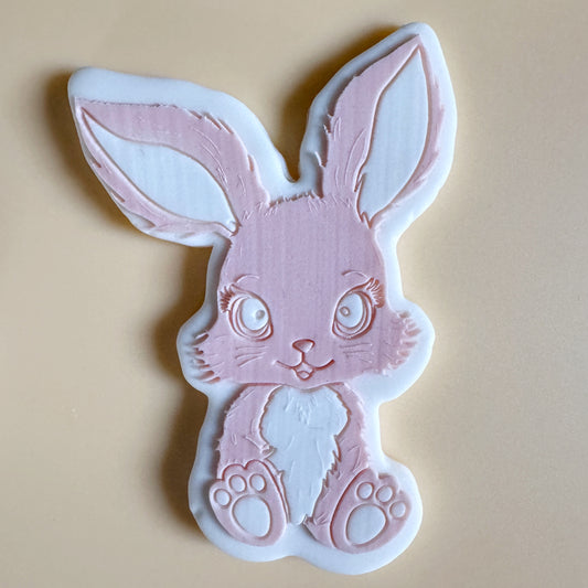 Cute Bunny Cookie Stamp and Cutter