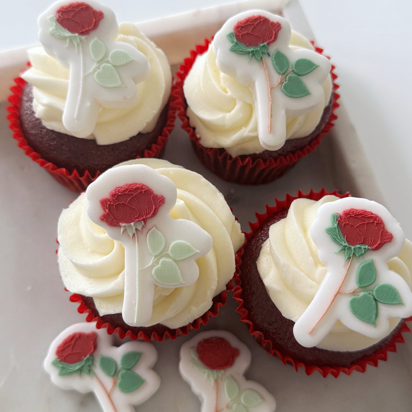Mini Rose Cookie Stamp & Cutter
