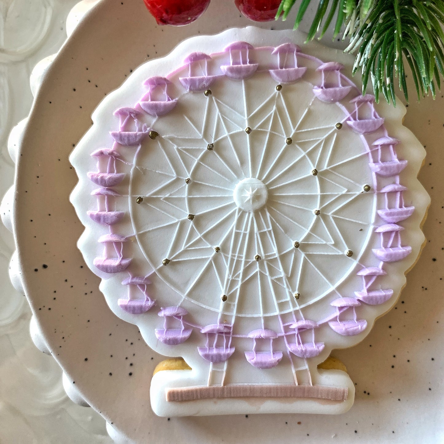 Ferris Wheel Cookie Stamp & Cutter