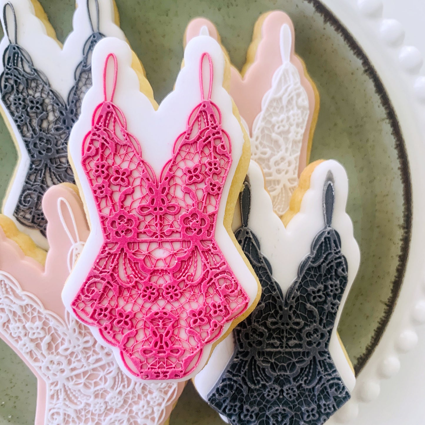 Lace Lingerie Cookie Stamp & Cutter